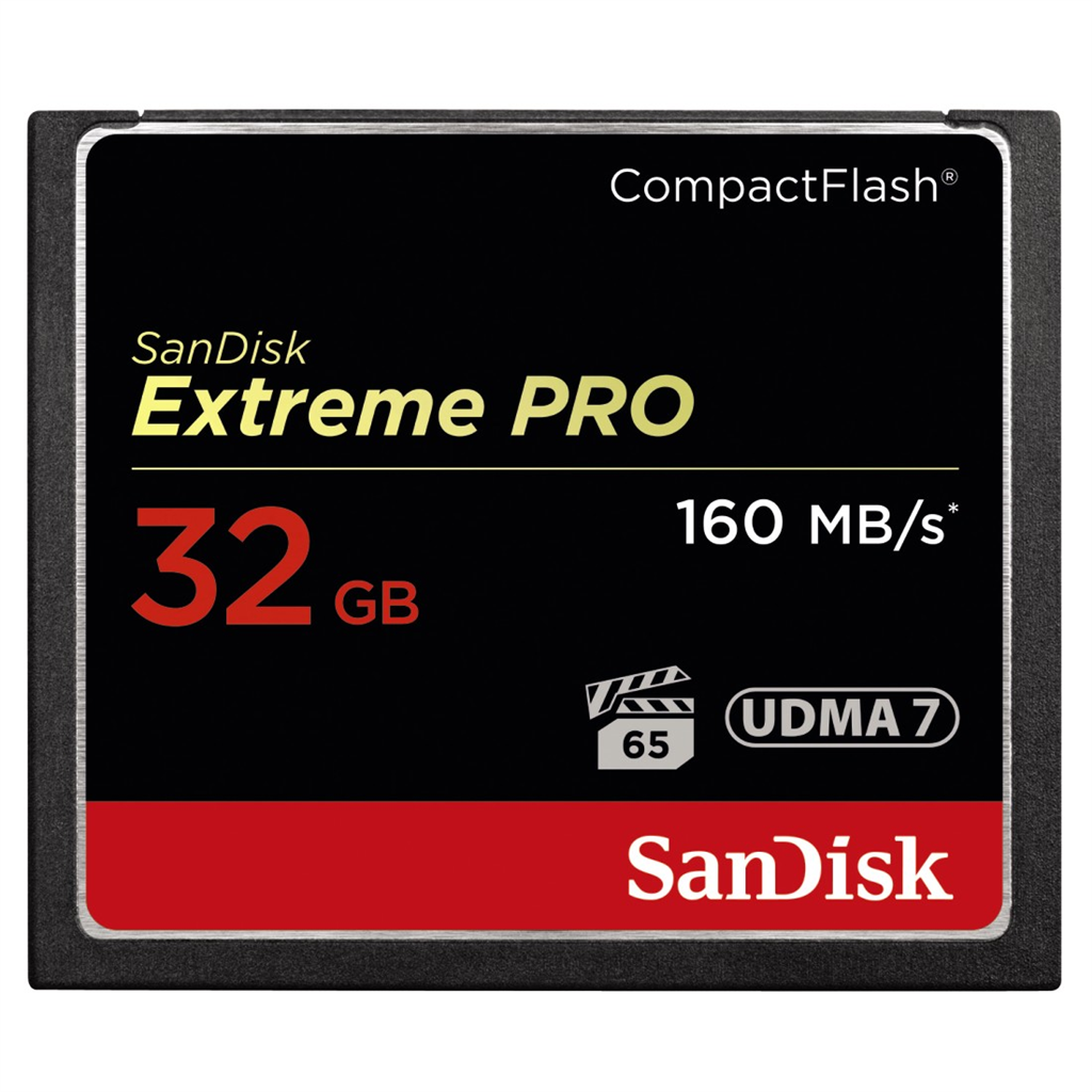 SanDisk 123843  Extreme Pro CF 32 GB 160 MB s VPG 65, UDMA 7