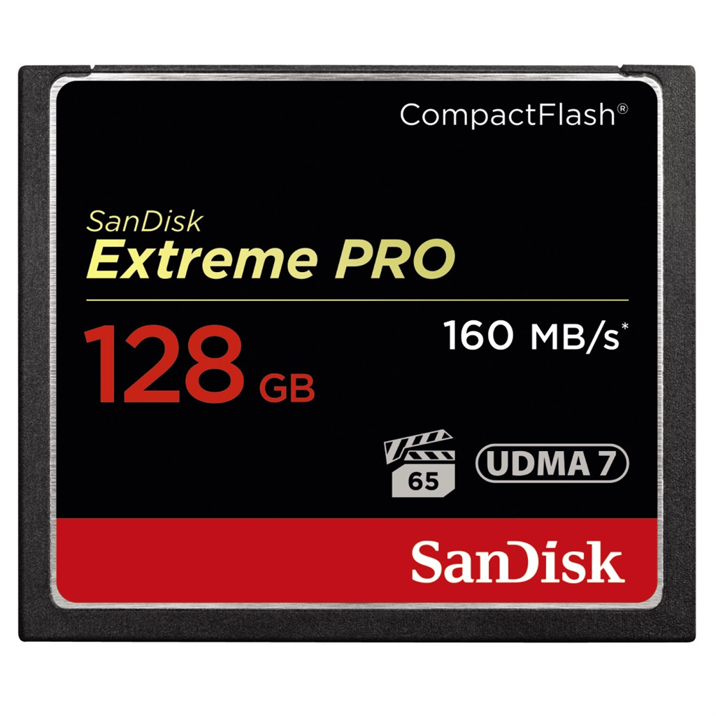 SanDisk 123845  Extreme Pro CF 128 GB 160 MB s VPG 65, UDMA 7