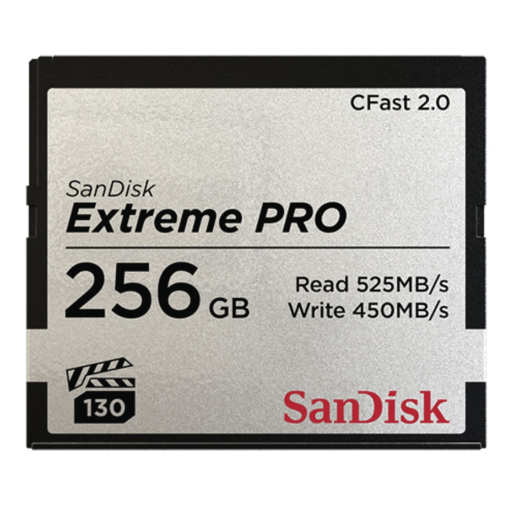 SanDisk 173445  Extreme Pro CFAST 2.0 256 GB 525 MB s VPG130