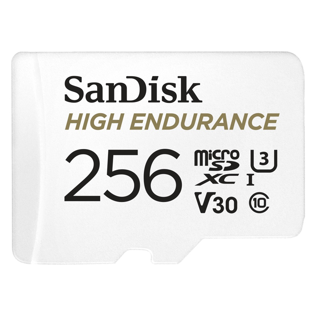 SanDisk 183568  microSDXC High Endurance Video 256 GB C 10 U3 V30, adaptér
