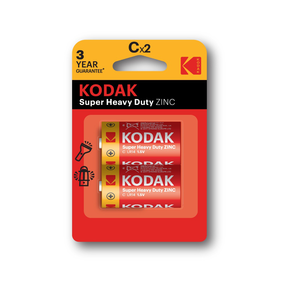 Kodak 227241   Havy Duty zinko-chloridová batéria, C, 2 ks, blister