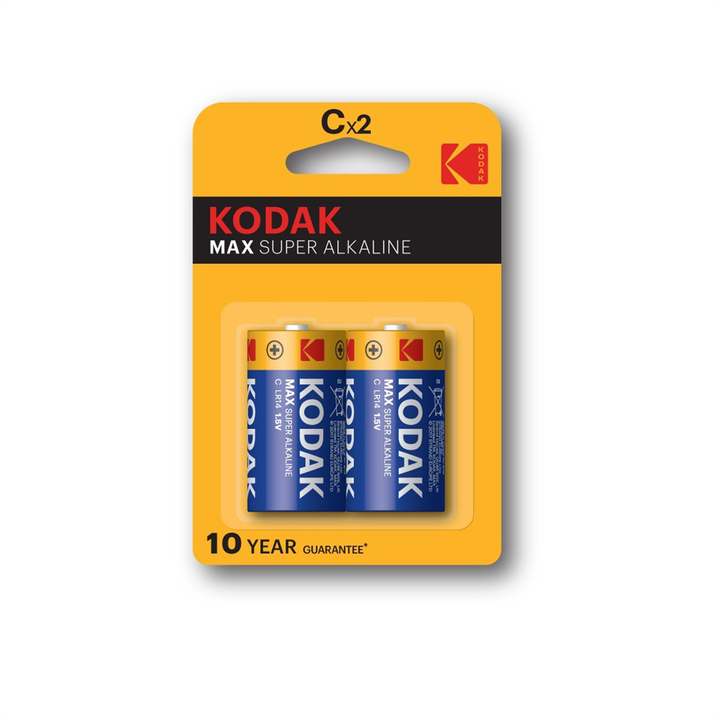 Kodak 227234   MAX alkalická batéria, C, 2 ks, blister