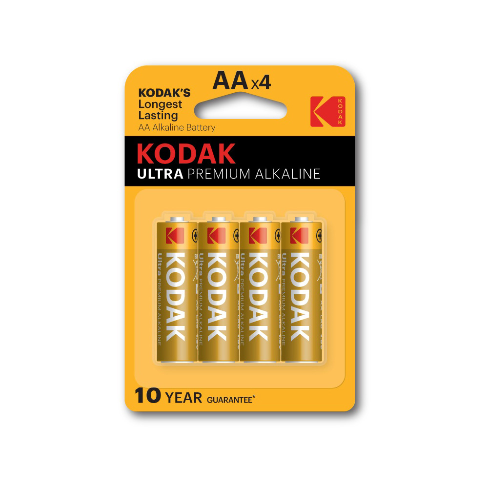 Kodak 227244   ULTRA PREMIUM alkalická batéria, AA, 4 ks, blister
