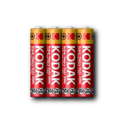 Kodak 227238  Heavy Duty zinko-chloridová batéria, AAA, 4 ks, fólia